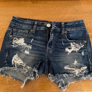 Distressed American eagle shorts